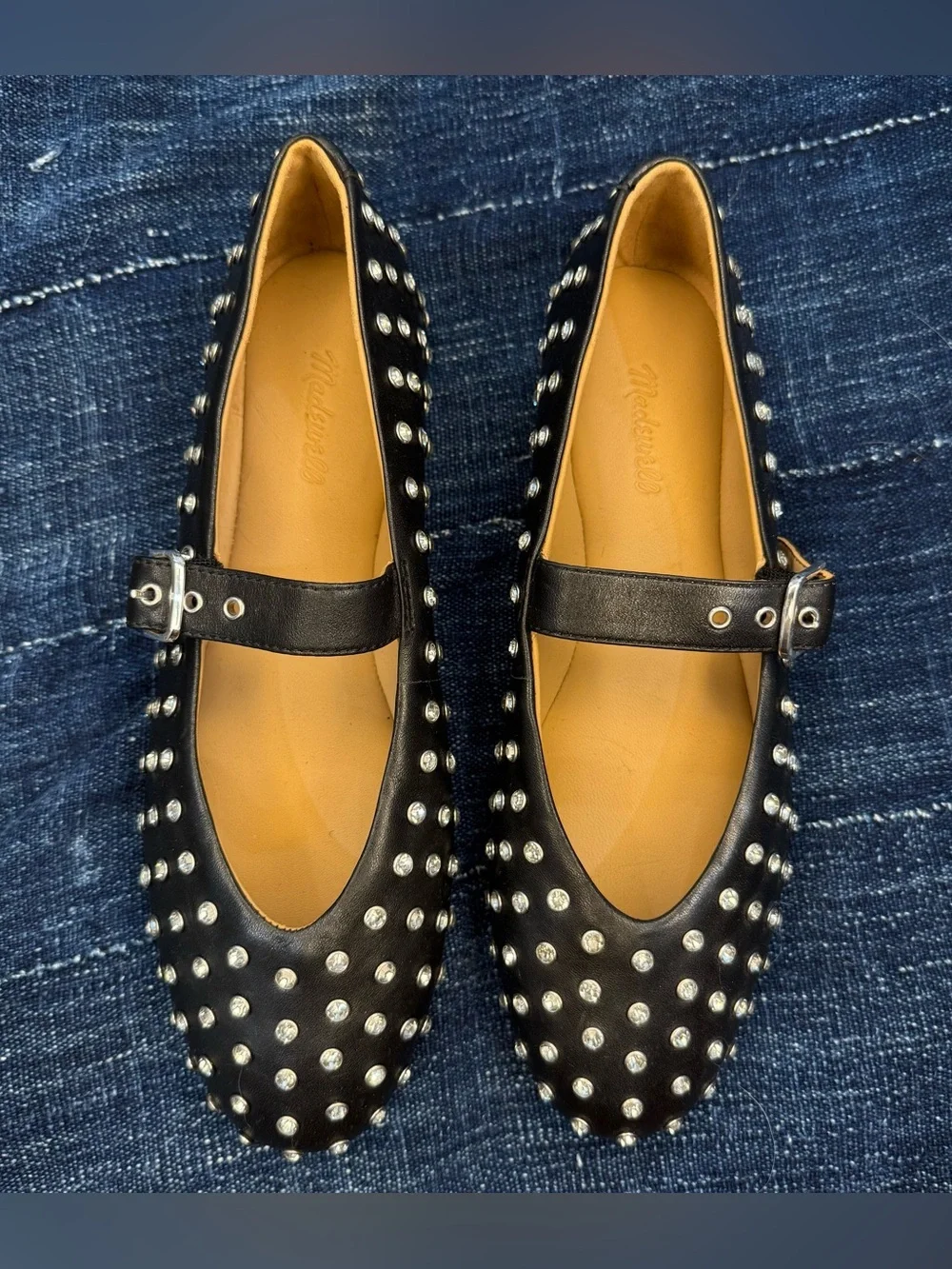 NWT Madewell The Remy Mary Jane Flat - Sz.7